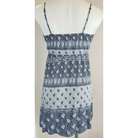 Blue White Gap Adjustable Spaghetti Strap Sundress Dress XS EUC - Picture 2 of 4